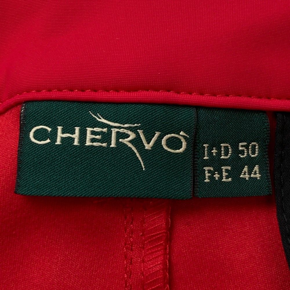 サイズ：50 CHERVO シェルボ ナイロンストレッチパンツ レッド系
