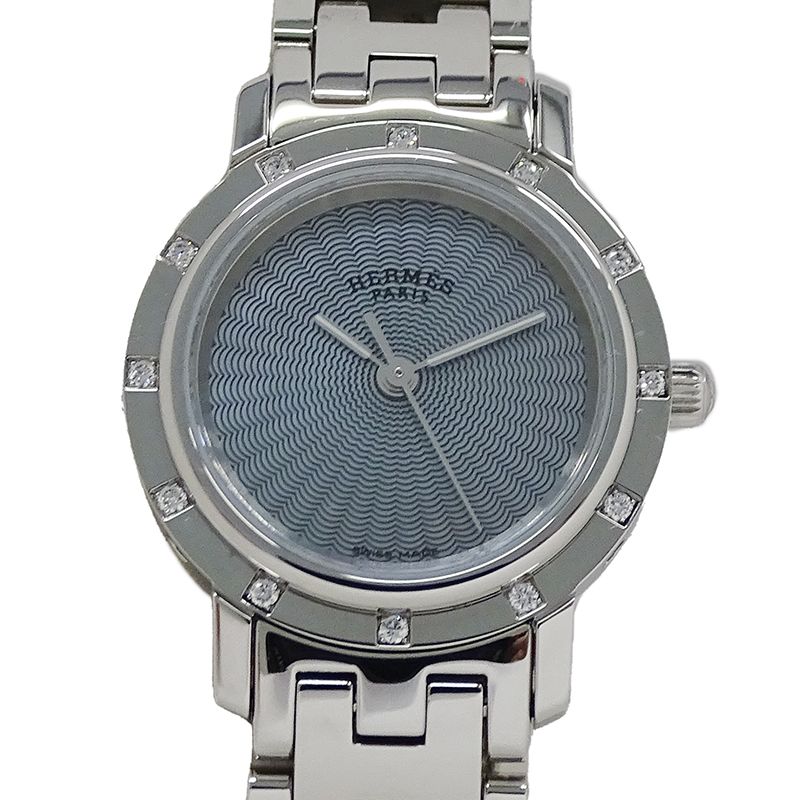 エルメス HERMES 時計 レディース ブランド クリッパー ナクレ シェル  