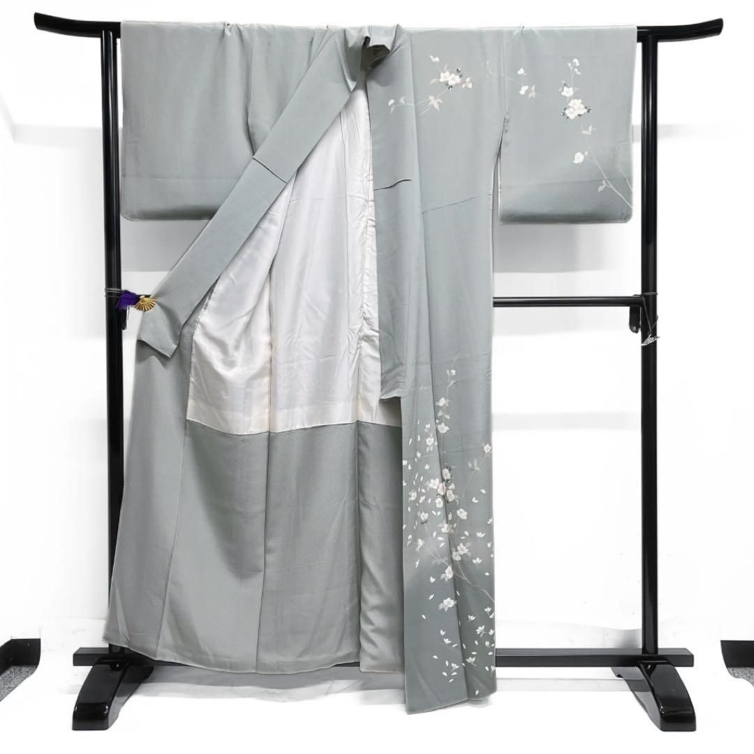 作家もの 訪問着 京加賀友禅 花模様 椿 リーフ 着物 101a d 【公式通販】