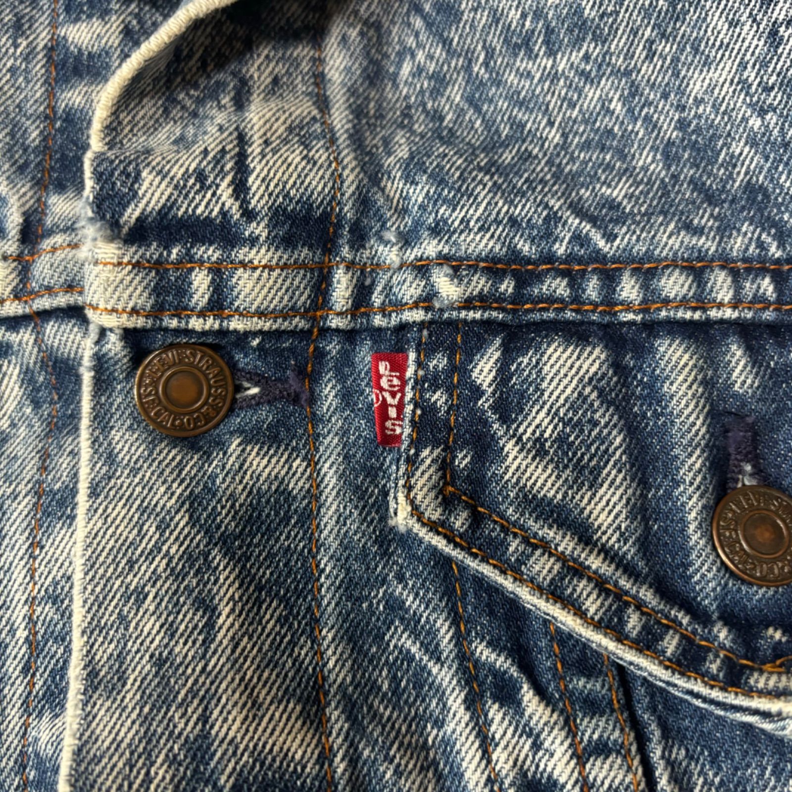 Levi's】90's 98's 57506 made in USA denim jacket chemical 90年代