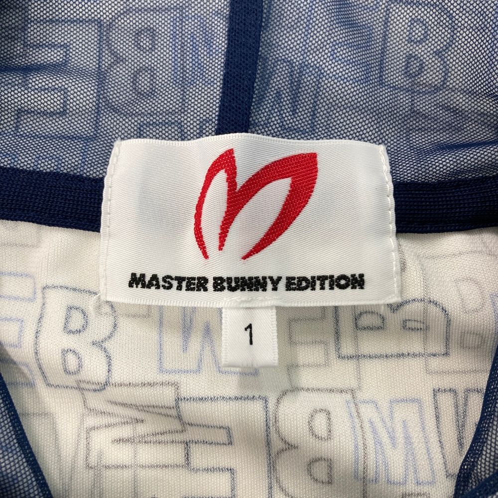サイズ：1 MASTER BUNNY EDITION マスターバニーエディション  フード付きベスト ロゴ柄 ホワイト系 [240101476880] ゴルフウェア レディース ストスト サイズ：1 MASTER BUNNY EDITION マスターバニーエディション