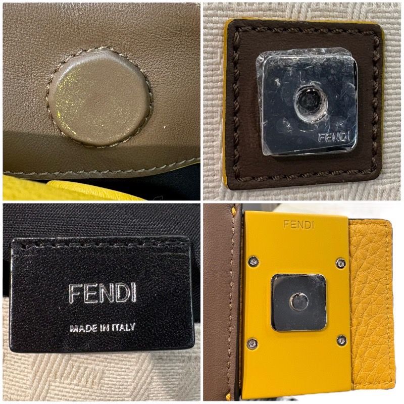 フェンディ FENDI マンマバゲット 7VA472 イエロー レザー