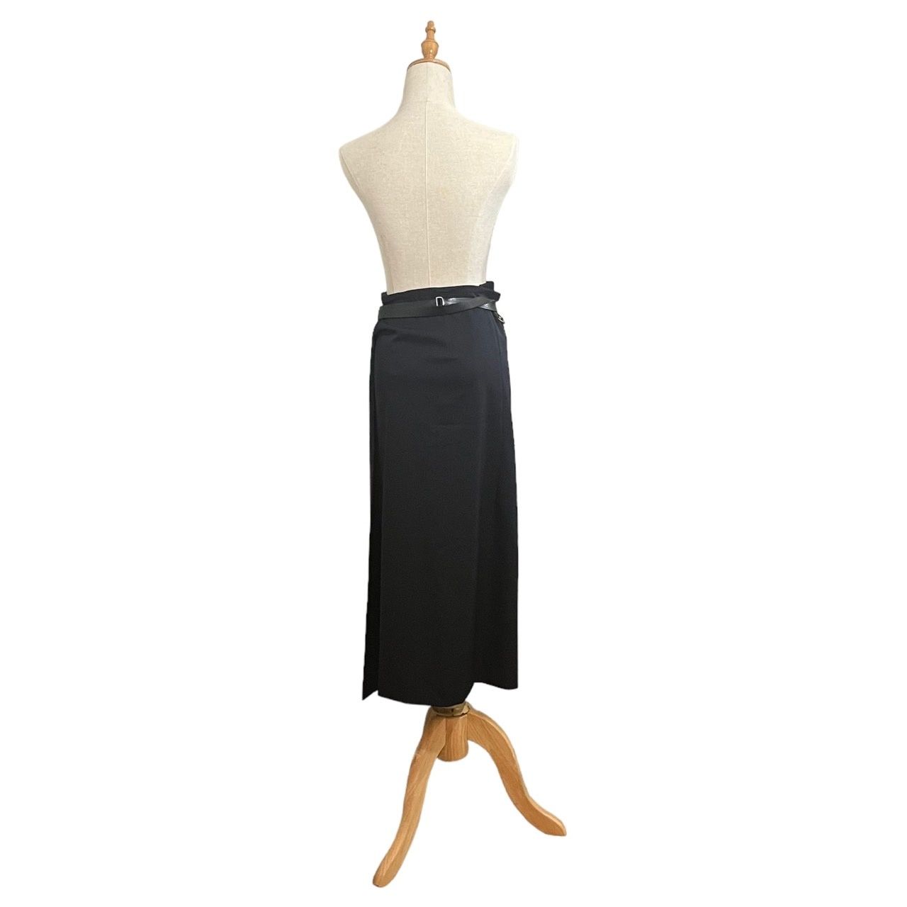 COMME des GARCONS(コムデギャルソン) 00AW Wool gabardine studded skirt ウールギャバジン スタッズ  巻きスカート GS-040750 FREE ブラック×シルバー AD2000 - メルカリ