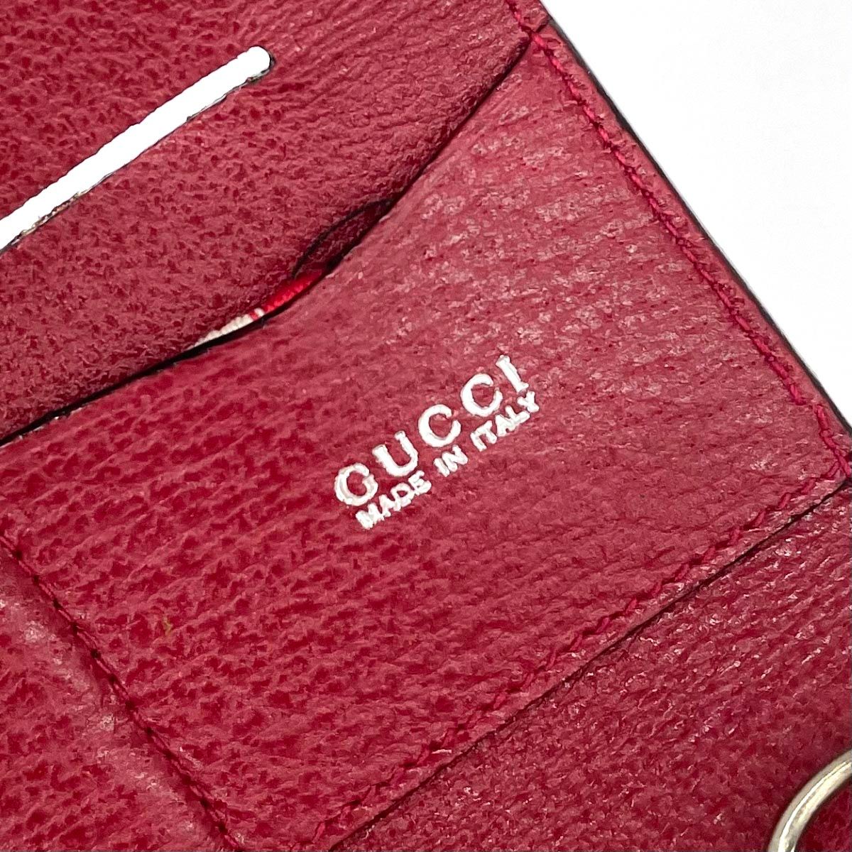 GUCCI グッチ 裁縫ポーチ/ソーイングセット  ピッグレザー    レッド レディース / 240001157321 GUCCI - GUCCI グッチ 裁縫ポーチ/ソーイングセット ピッグレザー