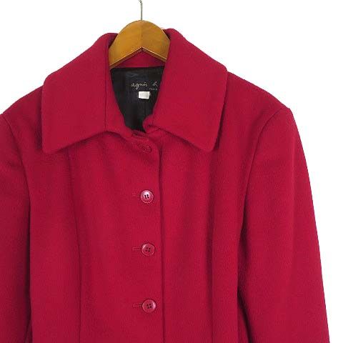 アニエスベー agnes b. ジャケット メルトン ウール ショート丈