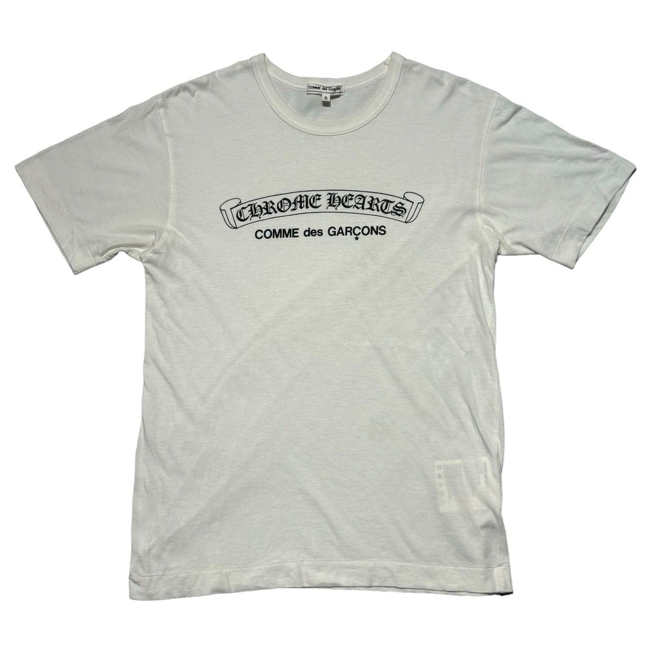 Chrom hearts × comme de garçon WネームTシャツ Chrom hearts × comme de garçon WネームTシャツ