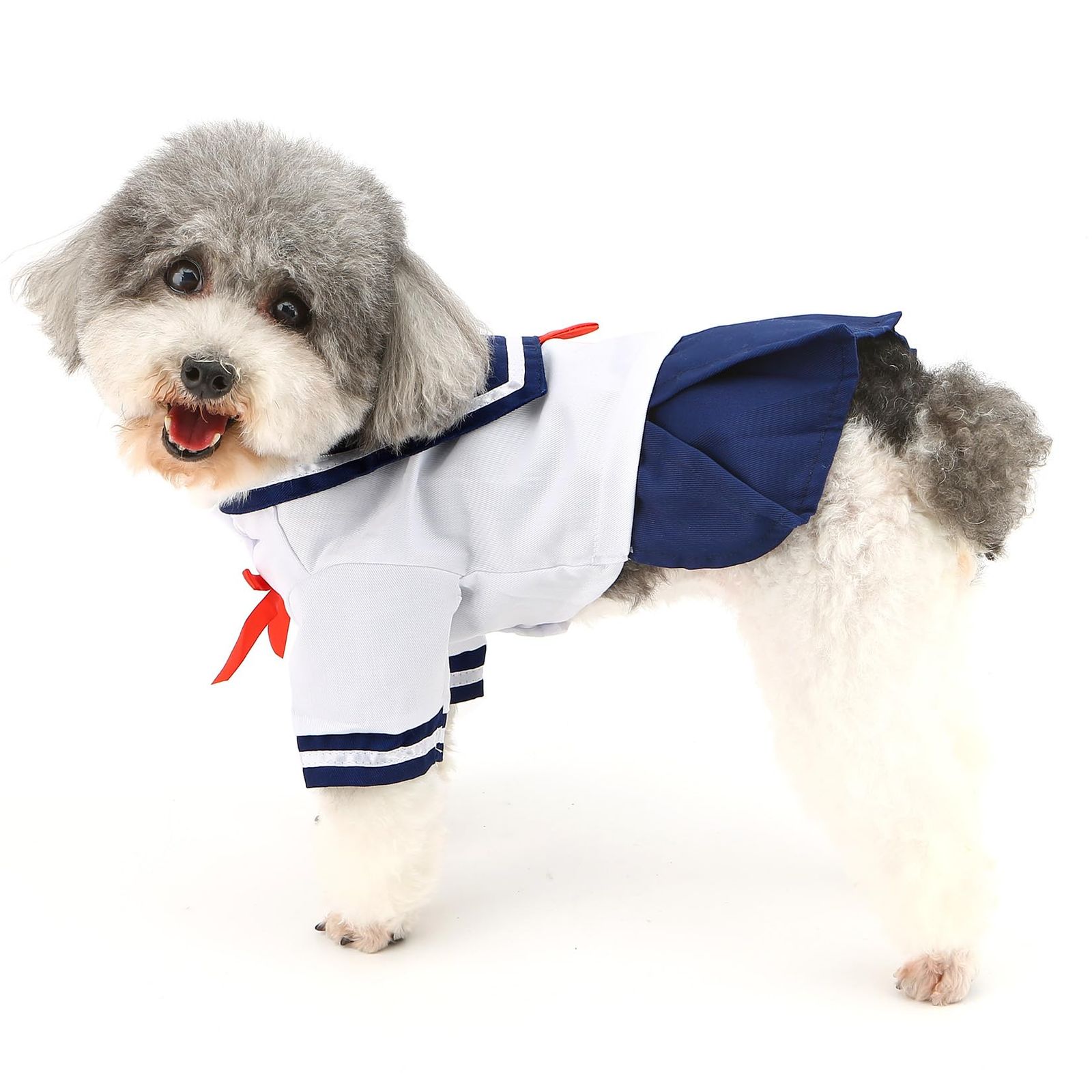 きのさん　ハンドメイド犬服　ワンピース 新品 ZUNEA 犬の服 小型犬 春夏 海軍服 ワンピース ドレス