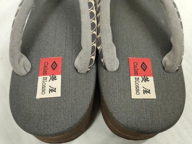 平和屋本店□和装小物 菱屋 Calen Blosso カレンブロッソ カフェ草履 М  