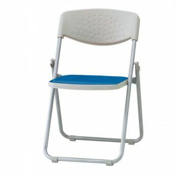 藤沢工業 TOKIO 折畳みチェア F-900F-S クリアブルー ヌノ 5脚入