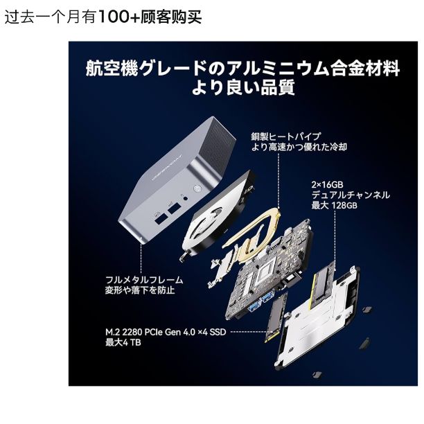 GEEKOM Mini GT13 ミニPC 25最新第13世代Core i9-13900HK インテル 14C20T 最大5.4GHz 高速運行32GB 1TB |拡大 |Windows11Pro USTAUSTRALIA_COM_AU