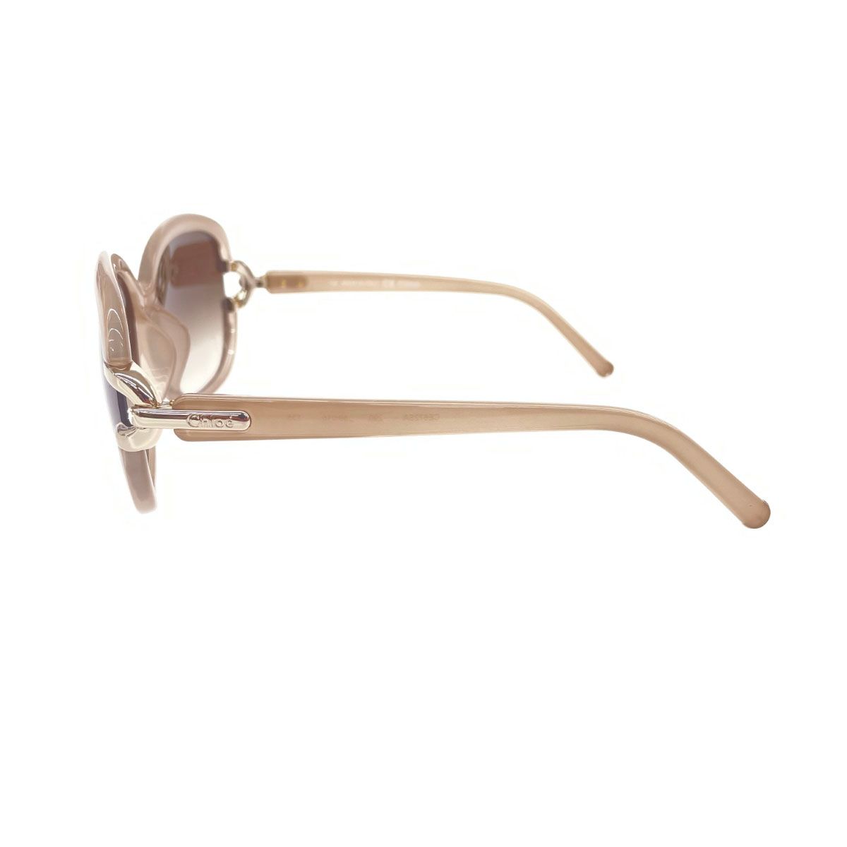 美品 Chloe クロエ サングラス CE672SA グレージュ レディース