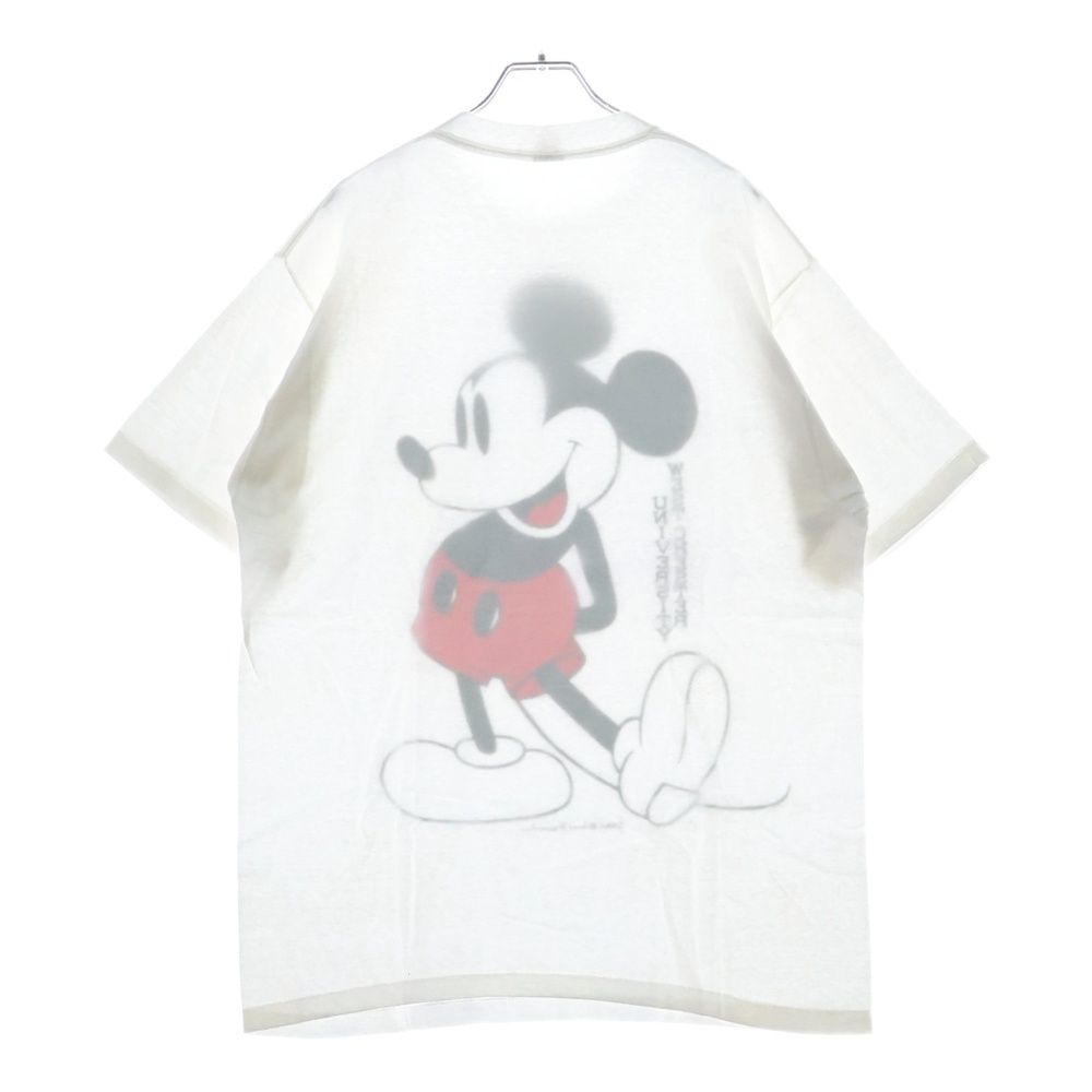 80s ヴィンテージ ディズニー　ミッキー　白足　Tシャツ S 古着 80s USA製 Disney Mickey ミッキー 白足 「BUFFALO STATE