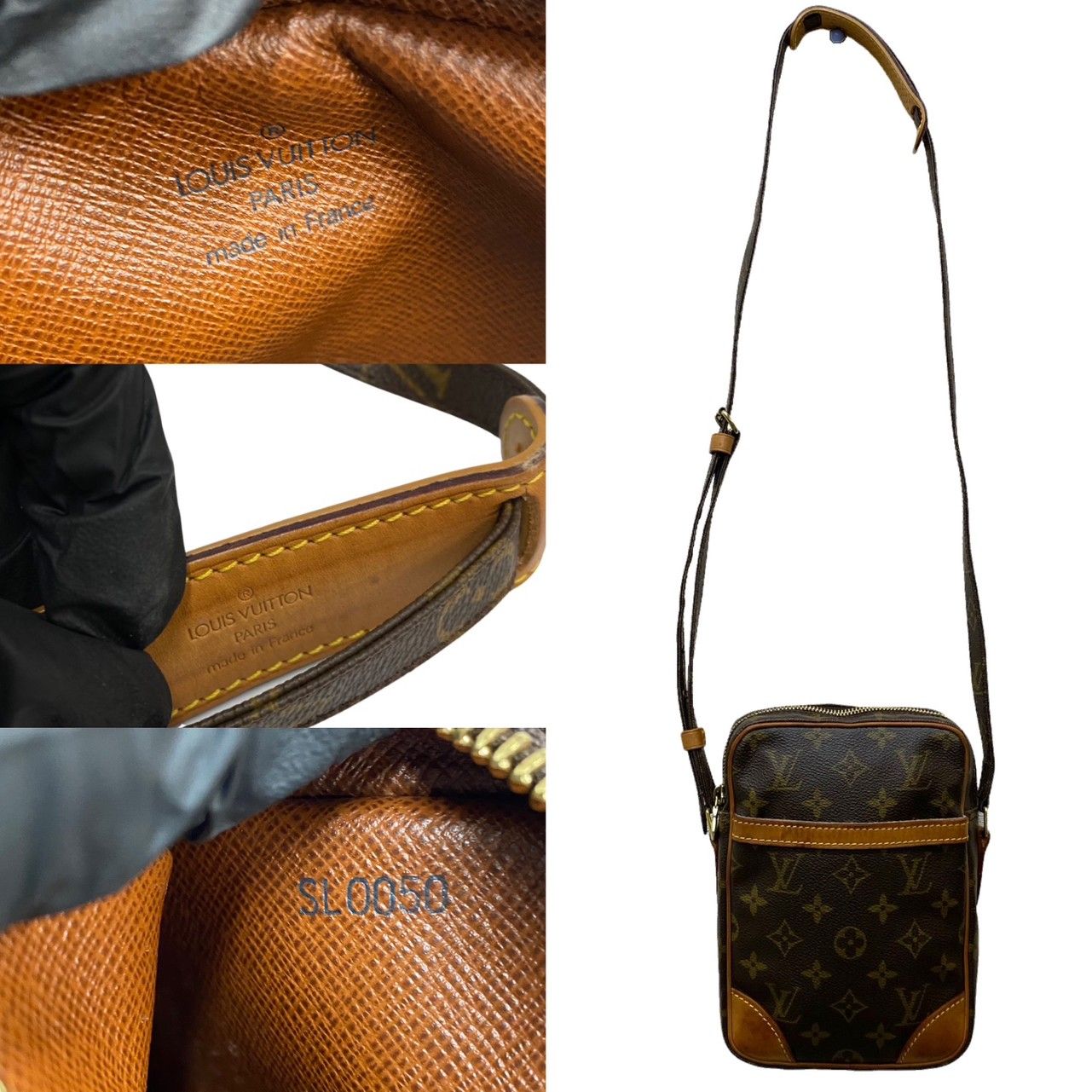 極 美品 レア LOUIS VUITTON ヴィトン ダヌーブ モノグラム レザー 本革 ミニ ショルダーバッグ ポシェット ブラウン  4daik105-2 - メルカリ