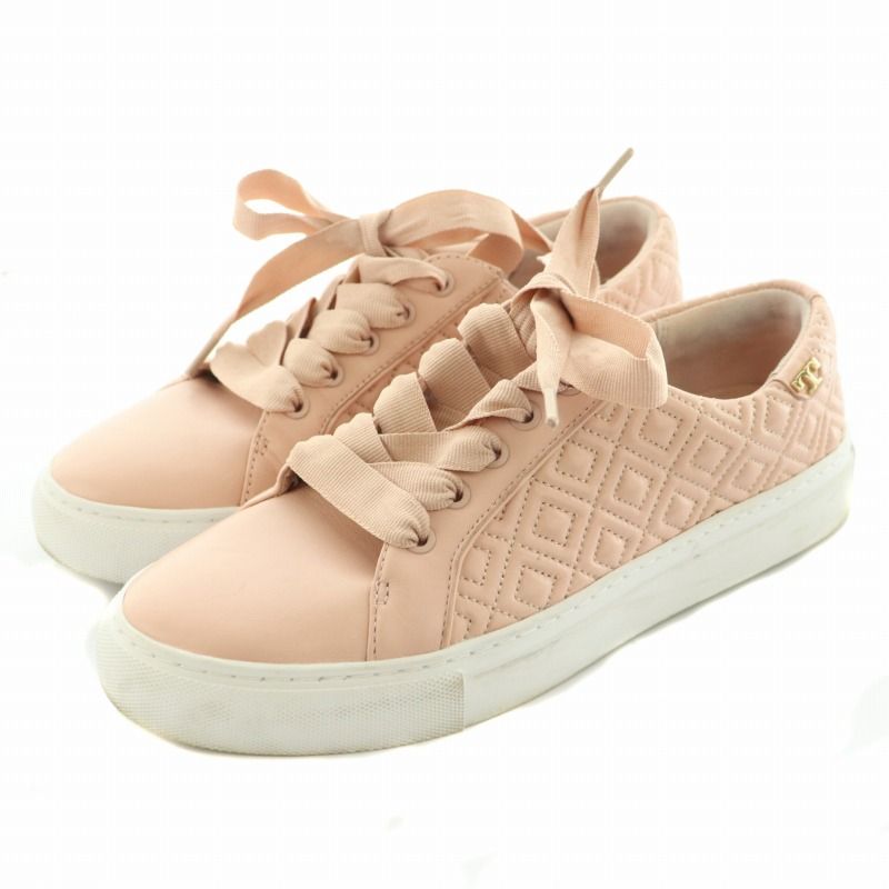 【美品】トリーバーチ レザー スニーカー キルティングデザイン トリーバーチ TORY BURCH スニーカー キルティング レザー