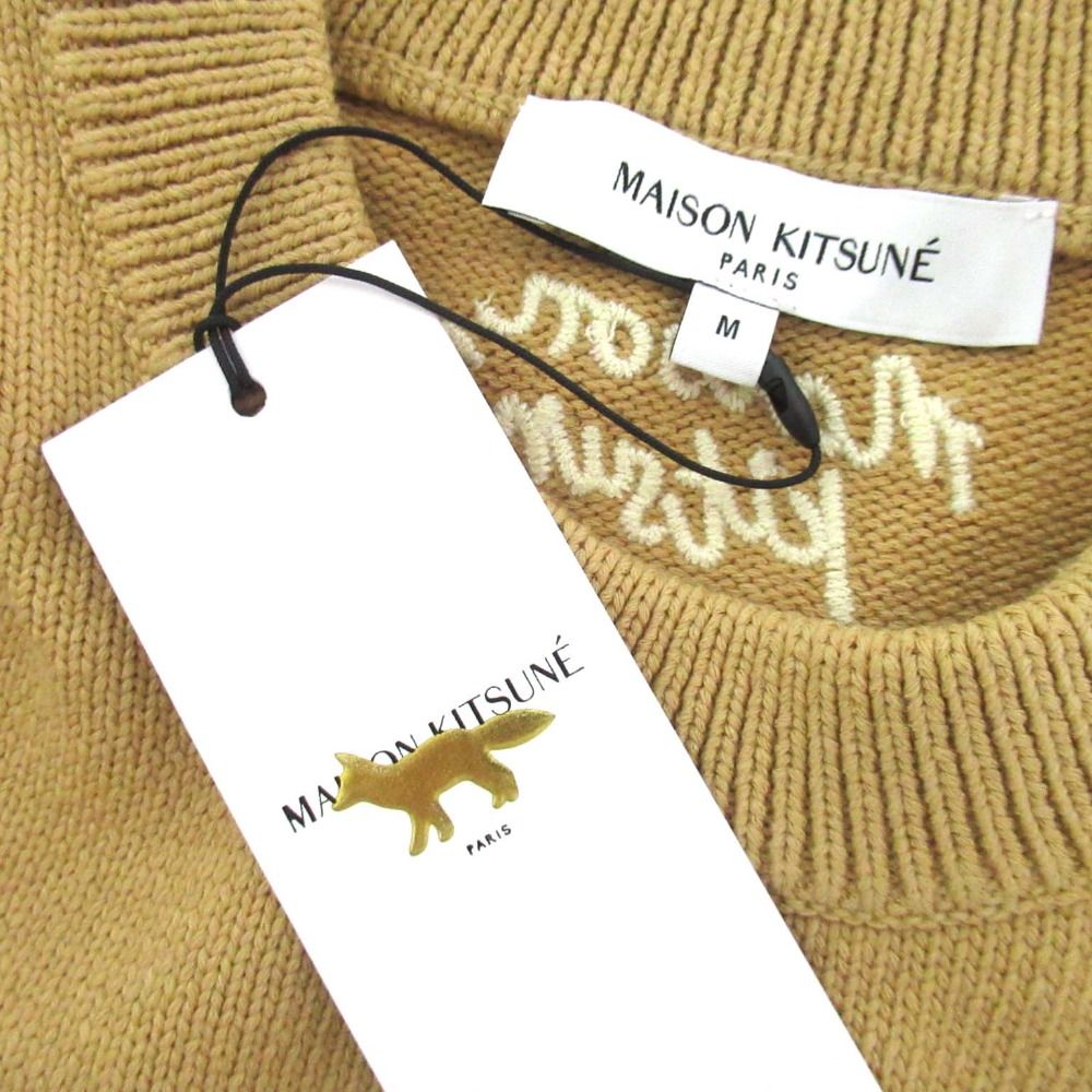メゾンキツネ　ニット　KITSUNE 未使用　美品です 未使用 25SS MAISON KITSUNE メゾンキツネ DRESSED FOX INTARSIA