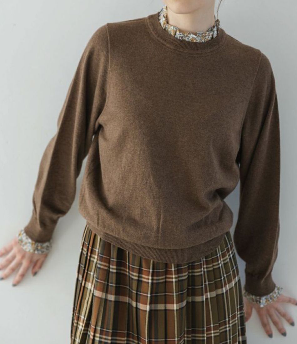 コットンカシミヤLIBERTYフリル