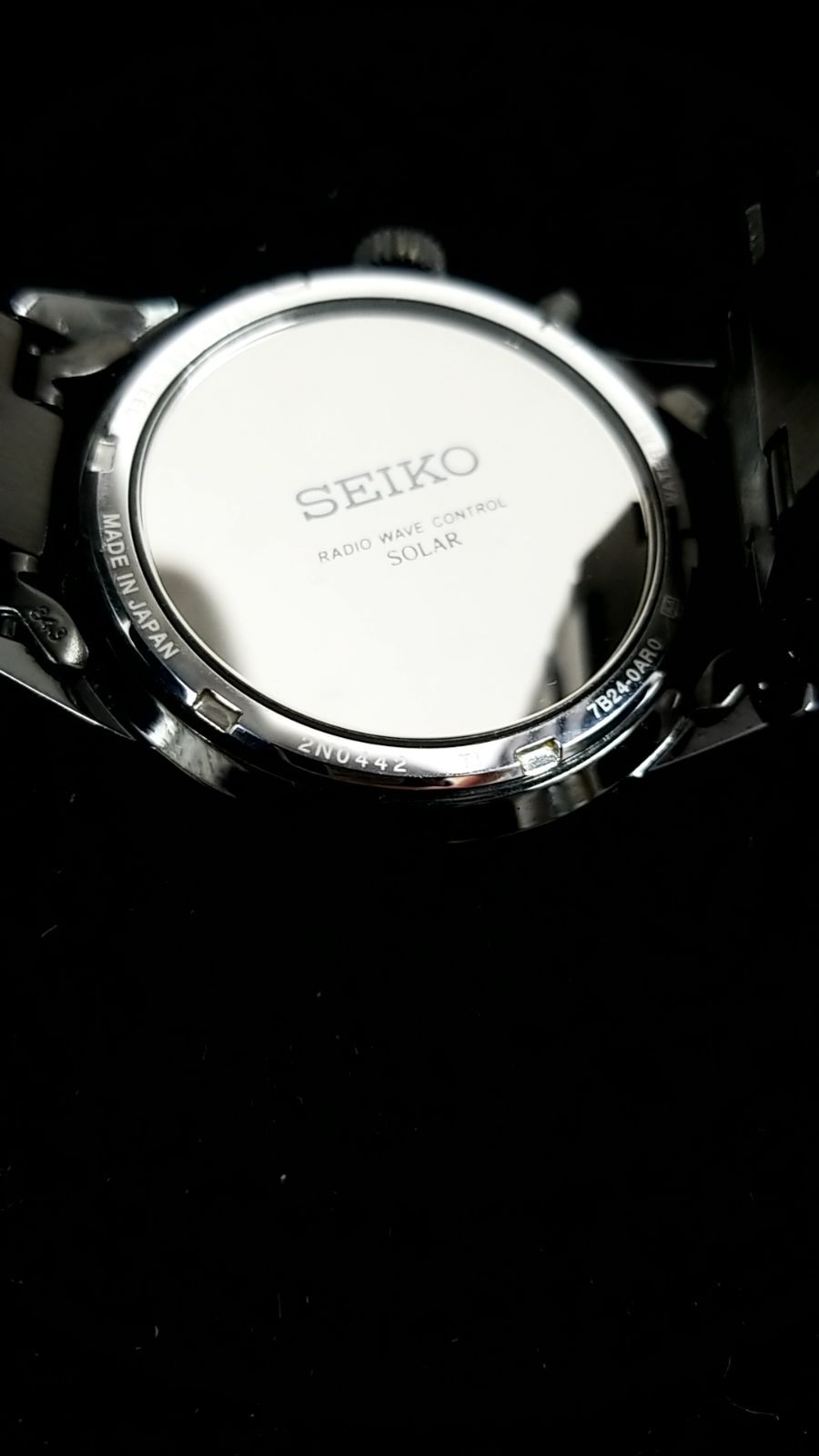 SEIKO ソーラー電波時計 腕時計 7B24-0AR0-