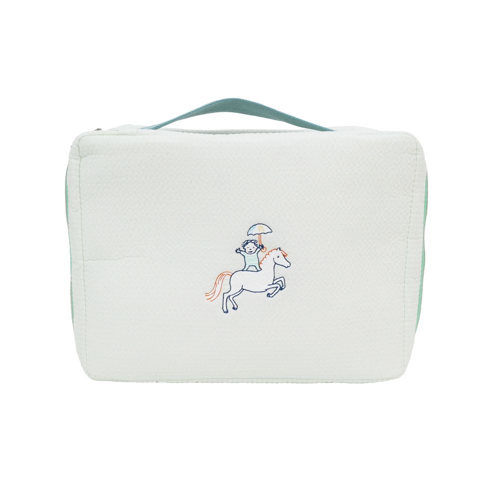 名東 HERMES エルメス ガブリオル トゥーゴーMM ハンドバッグ ポーチ ヴェールアクア レディース