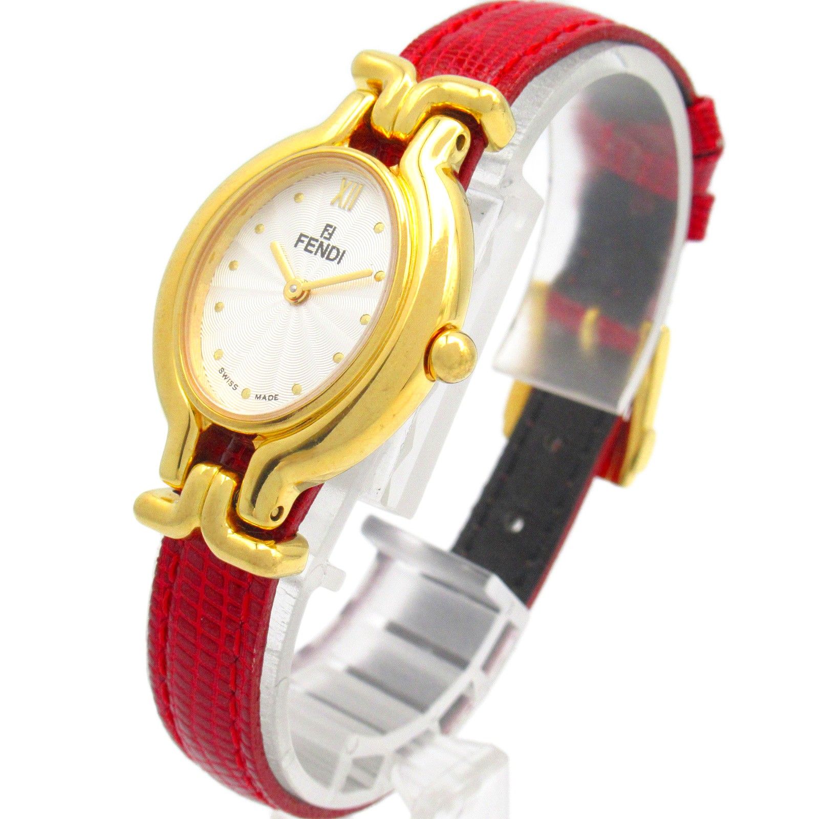 フェンディ FENDI 腕時計 チェンジベルト 640L シルバー GP（ゴールド