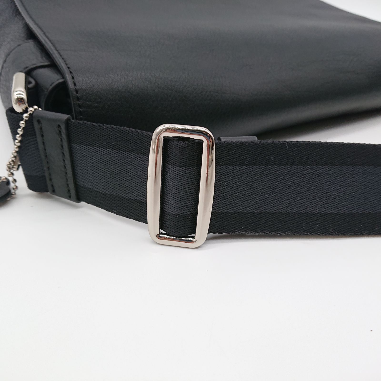 【美品】コーチ　メッセンジャーバッグ　ショルダーバッグ　オールレザー　ブラック 極美品】COACH コーチ メッセンジャーバッグ ショルダーバッグ