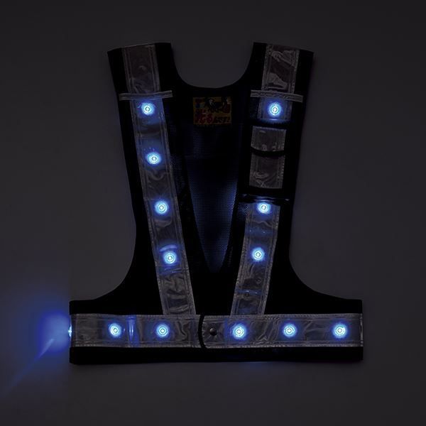 LEDベスト LEDベスト-KW-BL メッシュ部 紺 反射部 白 LED発光色 青 代引不可 WWW_GEBZETESISAT_COM_TR