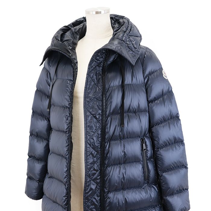 美品】モンクレール 22年製 SUYEN スイエン ナイロン Aライン ダウンジャケット レディース サイズ 00 ネイビー MONCLER -  メルカリ