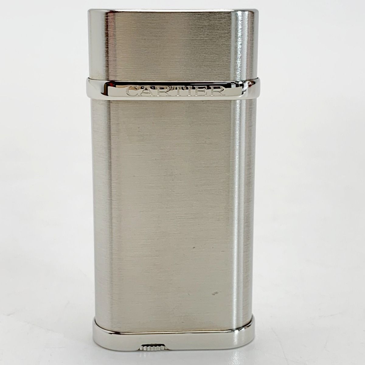 Cartier カルティエ ゴドロン ヘアライン仕上 シルバー ガスライター  