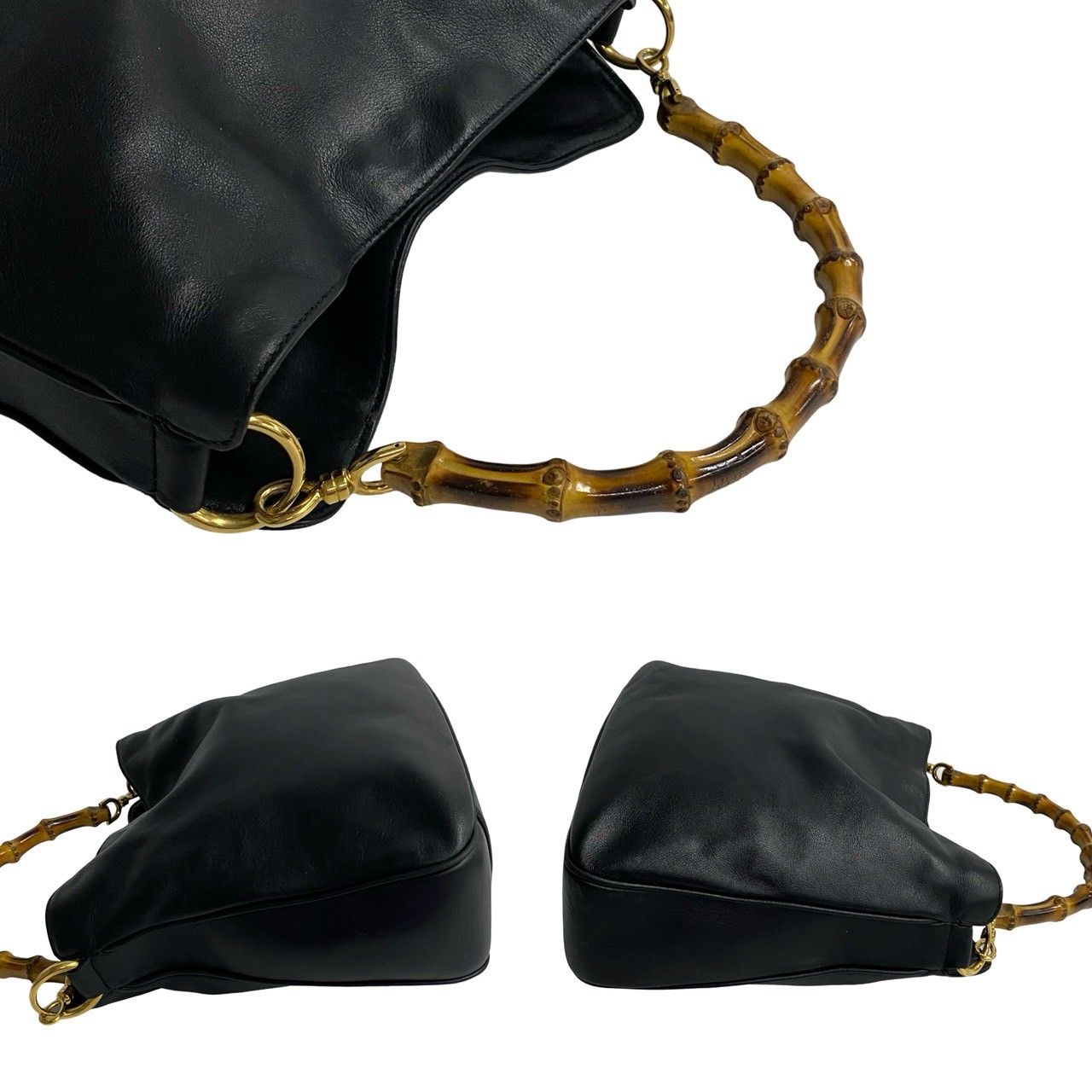 極 美品 GUCCI グッチ オールドグッチ ヴィンテージ バンブー