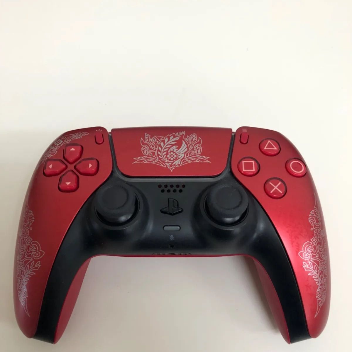 PS5 コントローラー レッド モンハンワイルズデザイン C409