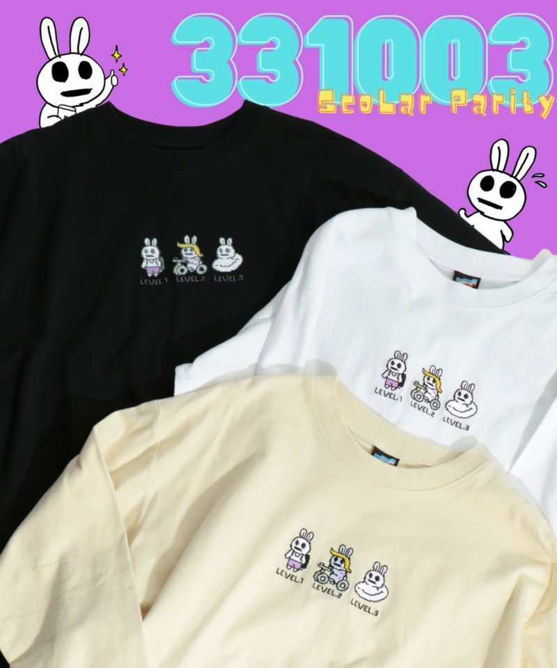 フィラ復刻版うさぎ柄　ロングスリーブTシャツ フィラ復刻版うさぎ柄 ロングスリーブTシャツ