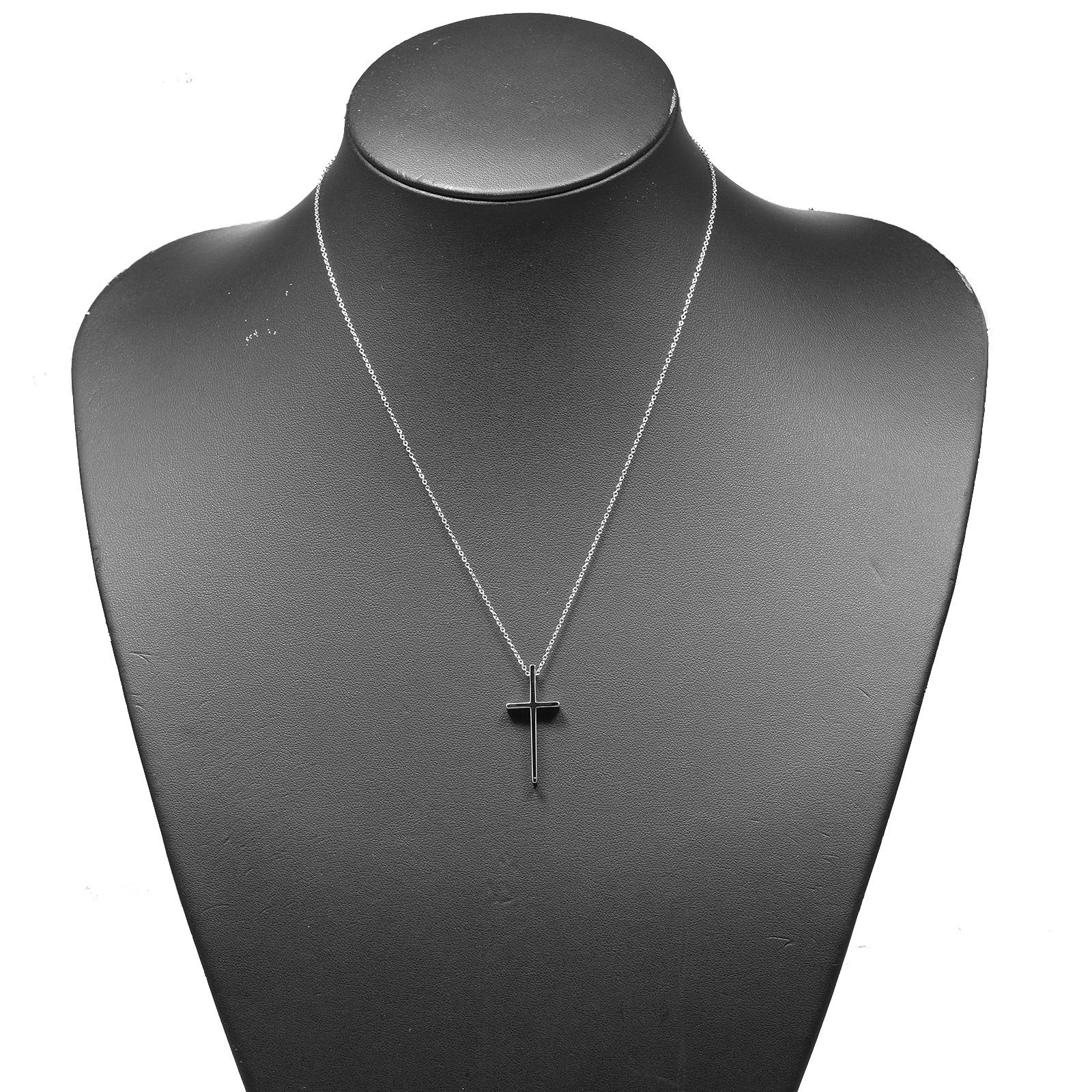 Tiffany & Co. メトロクロネックレスホワイトゴールドK18 ティファニー TIFFANY＆CO メトロクロス ネックレス K18WG