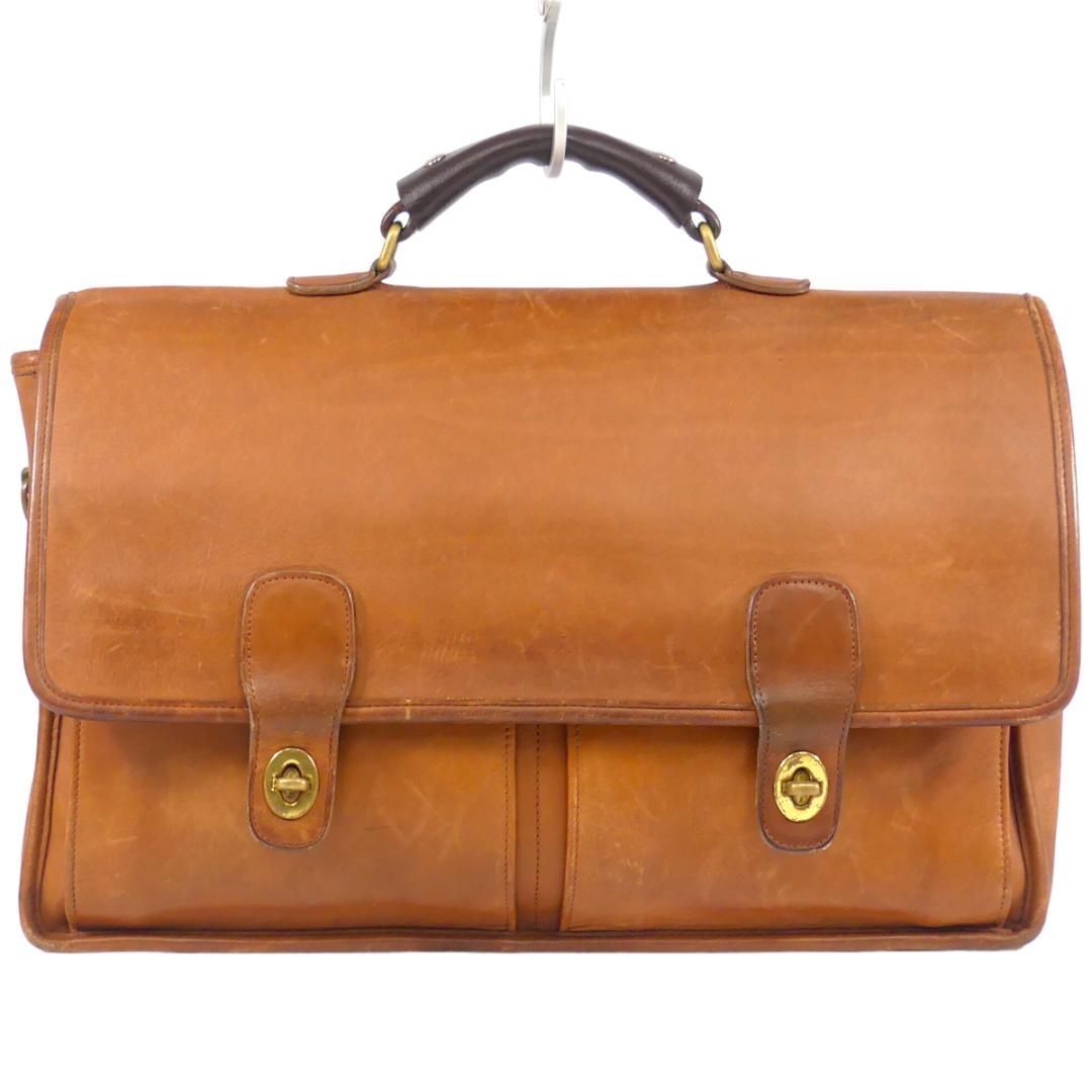アメリカ製 ビジネスバッグ COACH オールドコーチ 茶 メンズ AA1496