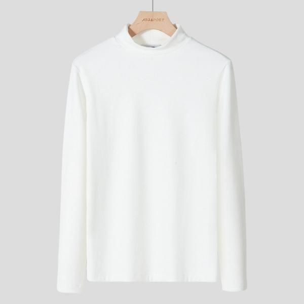 Tシャツ モックネック 長袖 ゴルフ メンズ ハイネックTシャツ