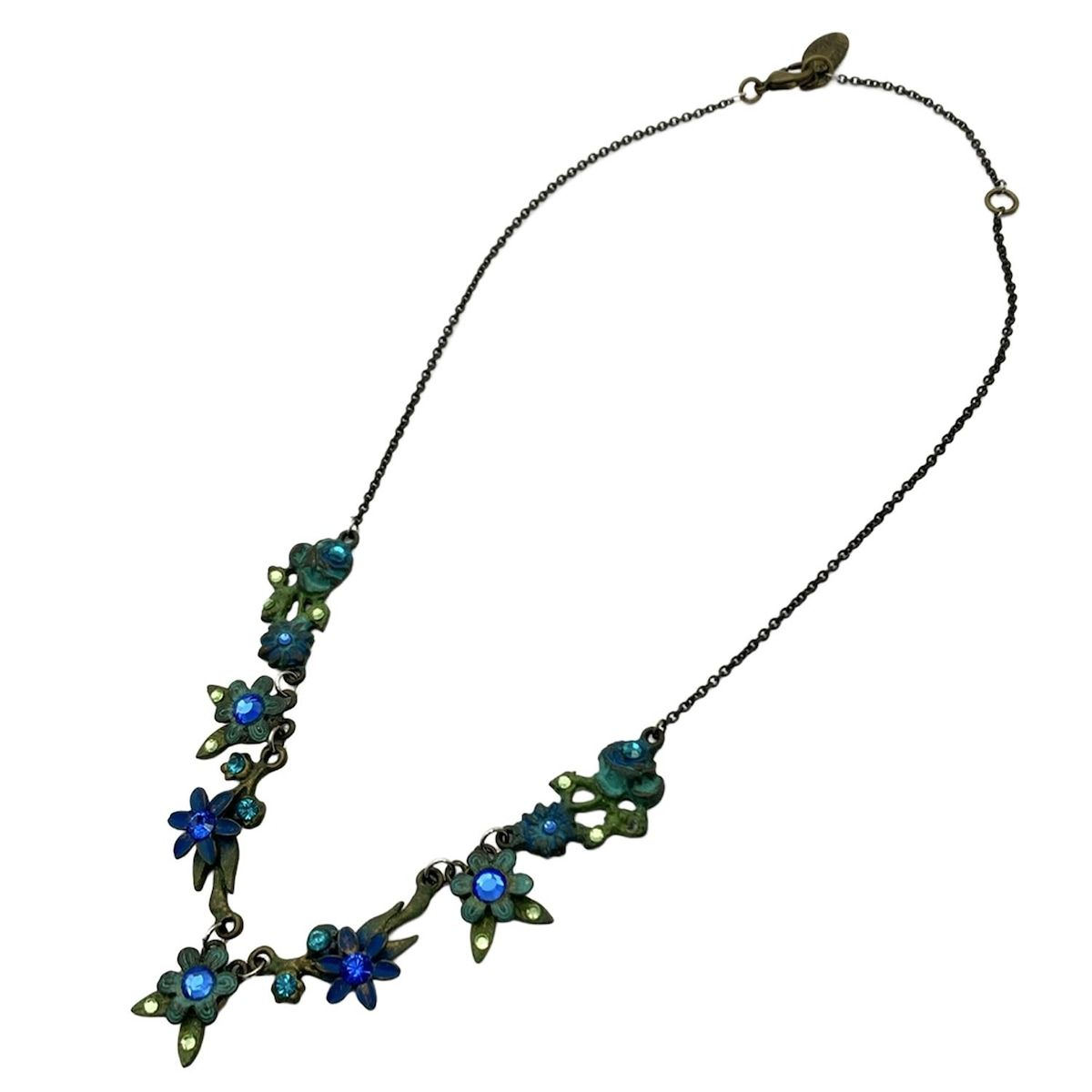 Michal Negrin(ミハエルネグリン) ネックレス - ゴールド×ブルー