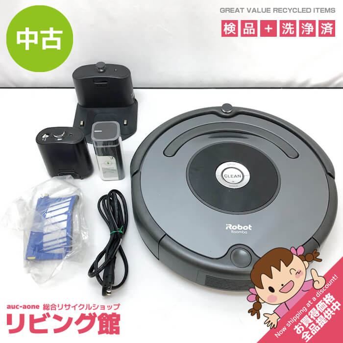 ss6731 【中古】 iRobot ルンバ 642 ロボット掃除機 チャコール デュアルバーチャルウォール付 アイロボット 家庭用 自動 掃除機  クリーナー 時短家電 シンプル 簡単 ルンバ 中古 - メルカリ