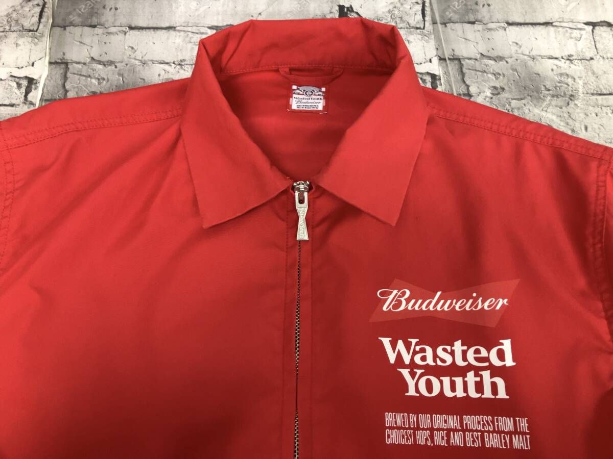WASTED YOUTH ウェステッドユース ブルゾン ×Budweiser バドワイザー 