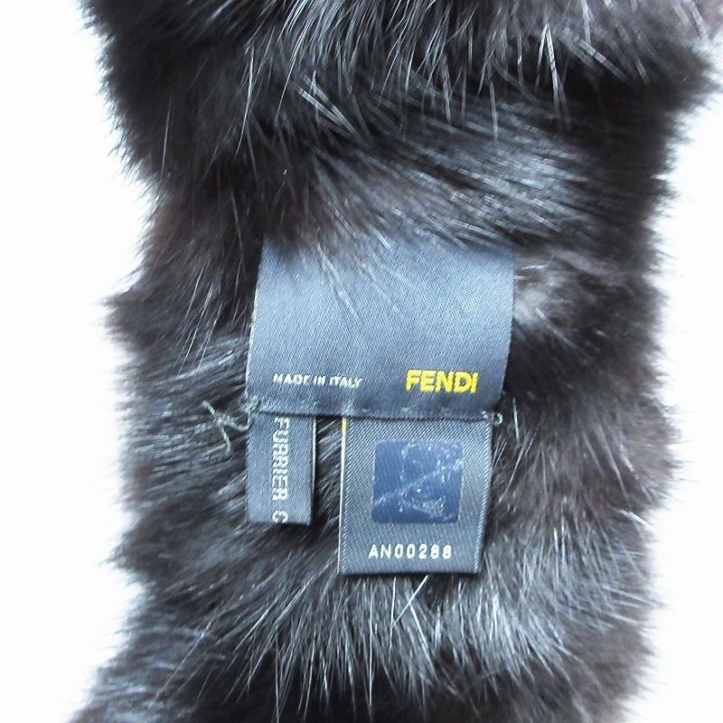 【豪華】【美品】FENDI フェンディ フォックス ファーストール カシミヤ FENDI フェンデイ フォックス ファー ストール マフラー 豪華】【美品
