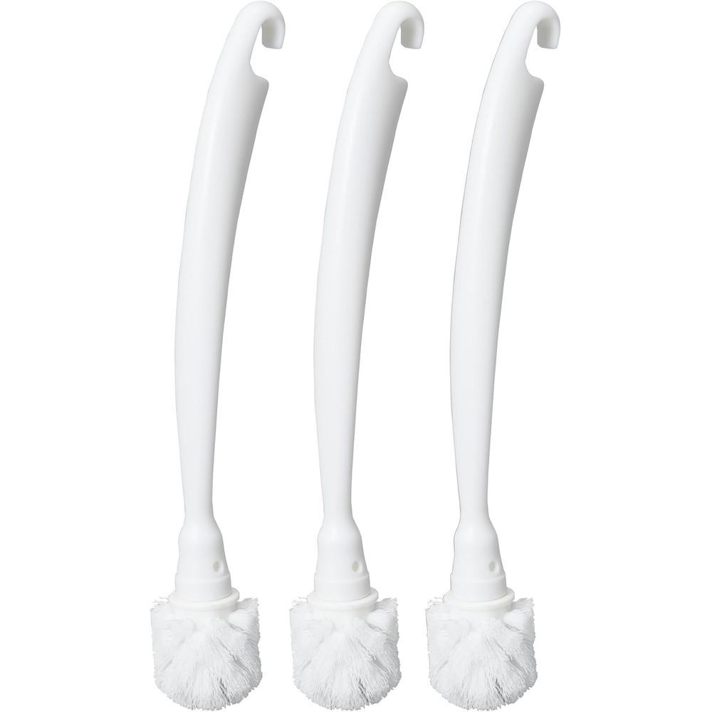 （まとめ買い）コクヨ HibiFull 細部まで磨きやすい ミニ トイレブラシ用 替えブラシ 3本入り KHF-TBR101X3 【×3セット】