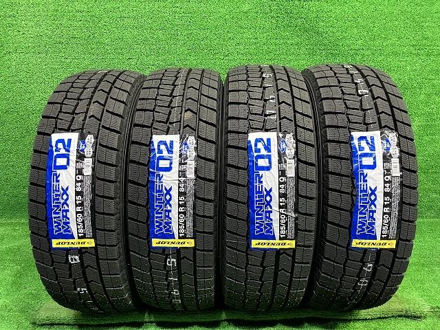 DUNLOP スタッドレス ダンロップ ウインターマックスWM02 185 60R15 4本 8ミリ