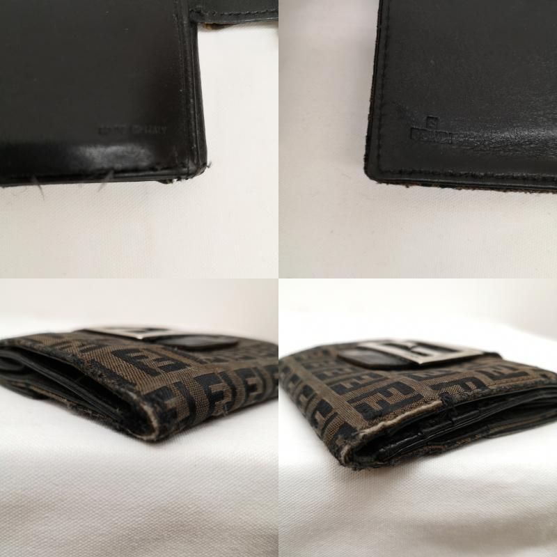 FENDI フェンディ 財布 二つ折り Wホック 財布 二つ折り