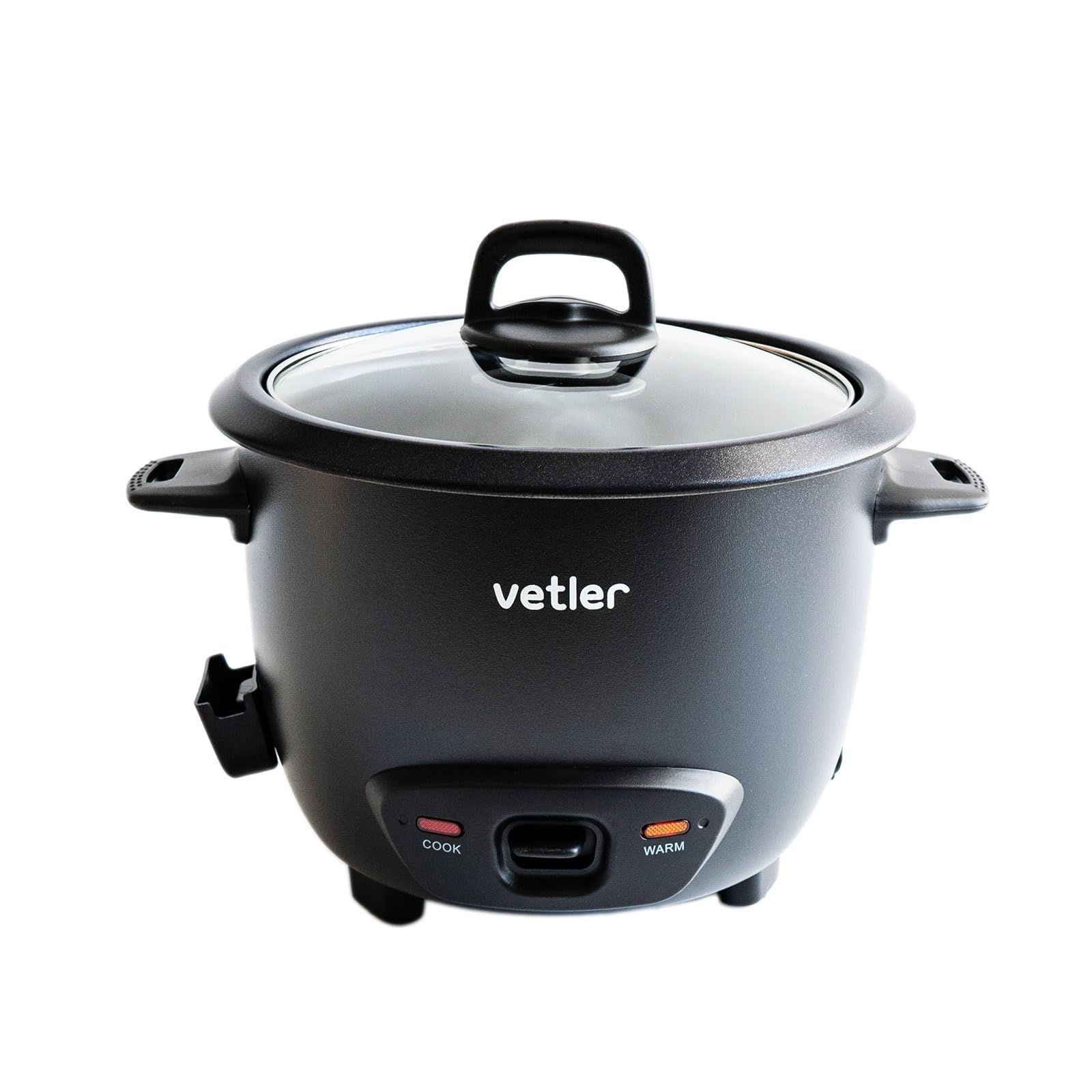 VETLER ベトラー 電気鍋 炊飯器 蒸し器 せいろ ゆでたまごメーカー 一人暮らし 1.3L 2合 3合 4合 電気 スチーマー 一人用 二人用 一人鍋 車中泊 卓上鍋 保温機能 rice cooker EASY COOKER VOLTON BL