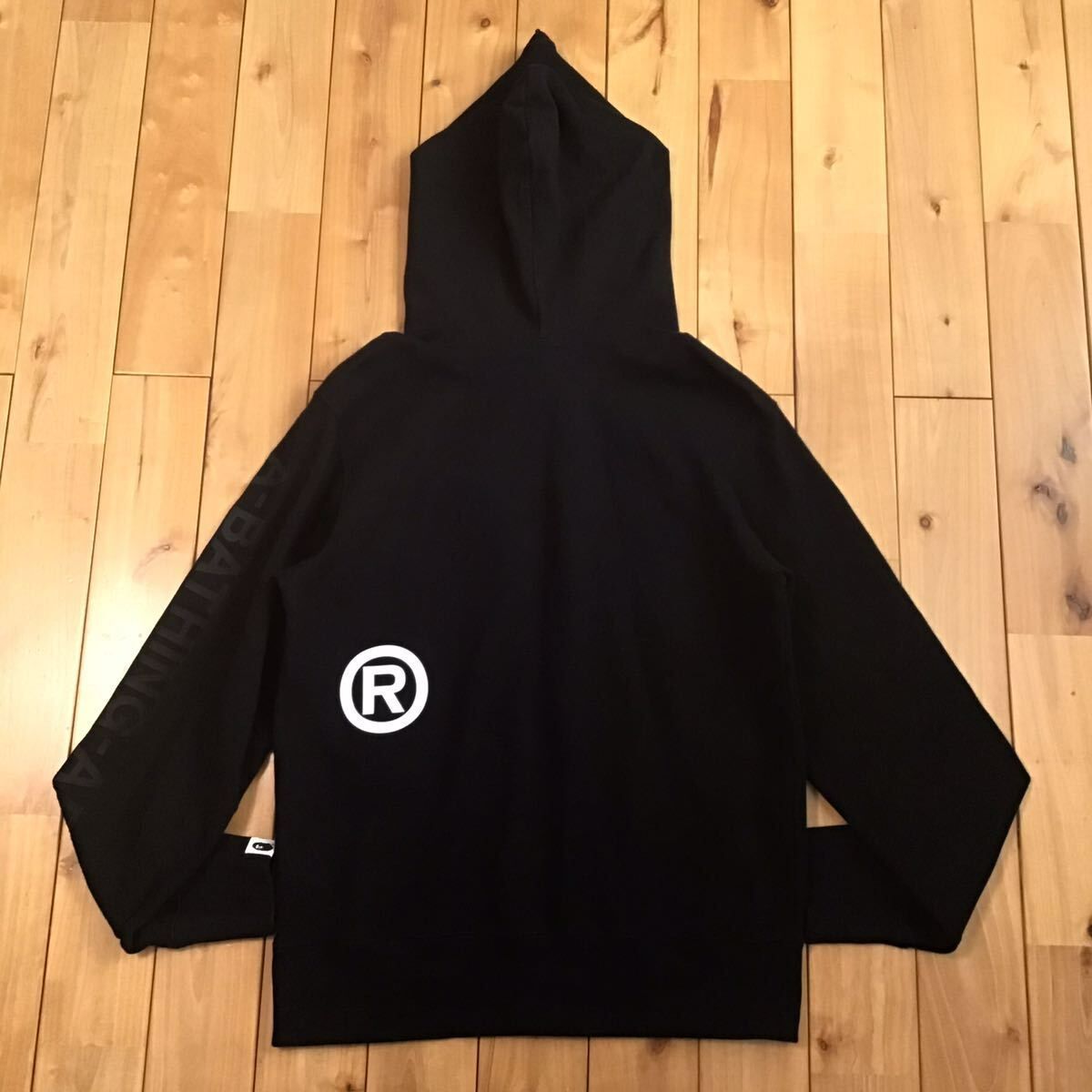 BAPE Double Knit Shark Full Zip Hoodie Mサイズ black a bathing ape