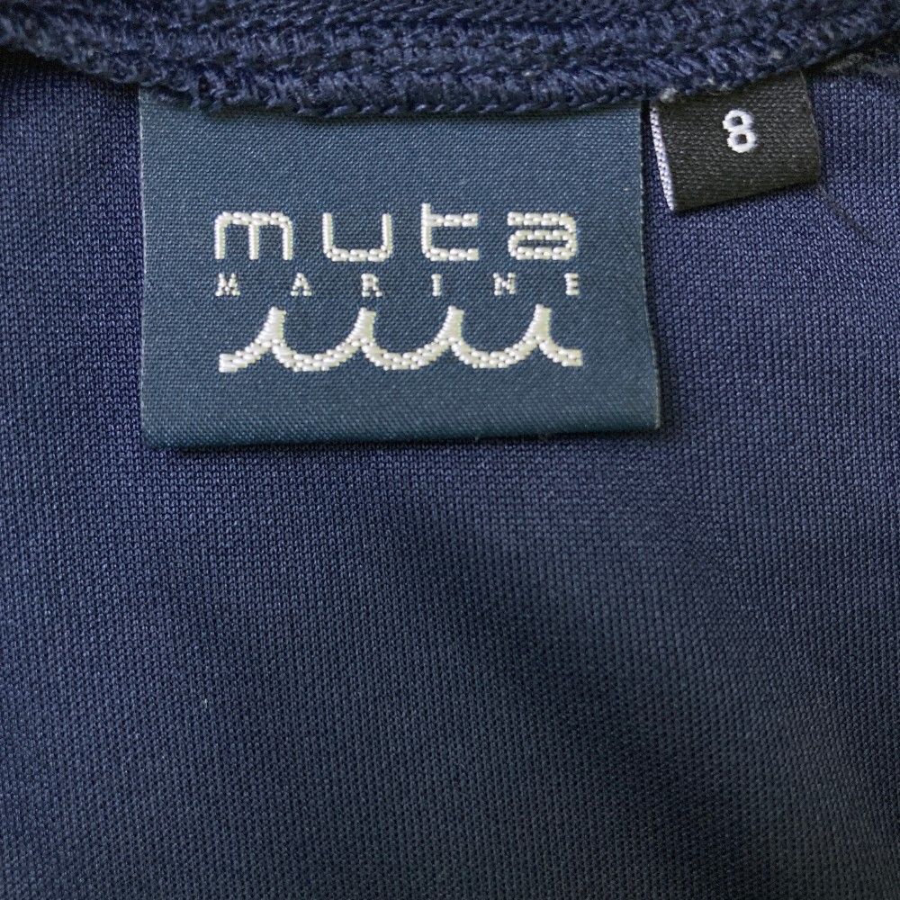 【新品】ムータマリン　ゴルフウェア　メンズ　半袖　モックネック　ネイビー　L L 半袖モックネック ネイビー 新品】ムータマリン ゴルフウェア メンズ