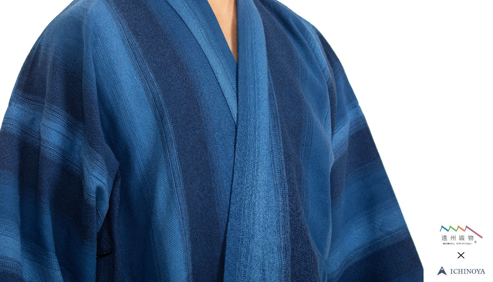 作務衣 鰹縞斜子織作務衣 青 ブルー 薄紺 染色・製織・縫製 すべて日本製（先染織物） 遠州織物 - メルカリ