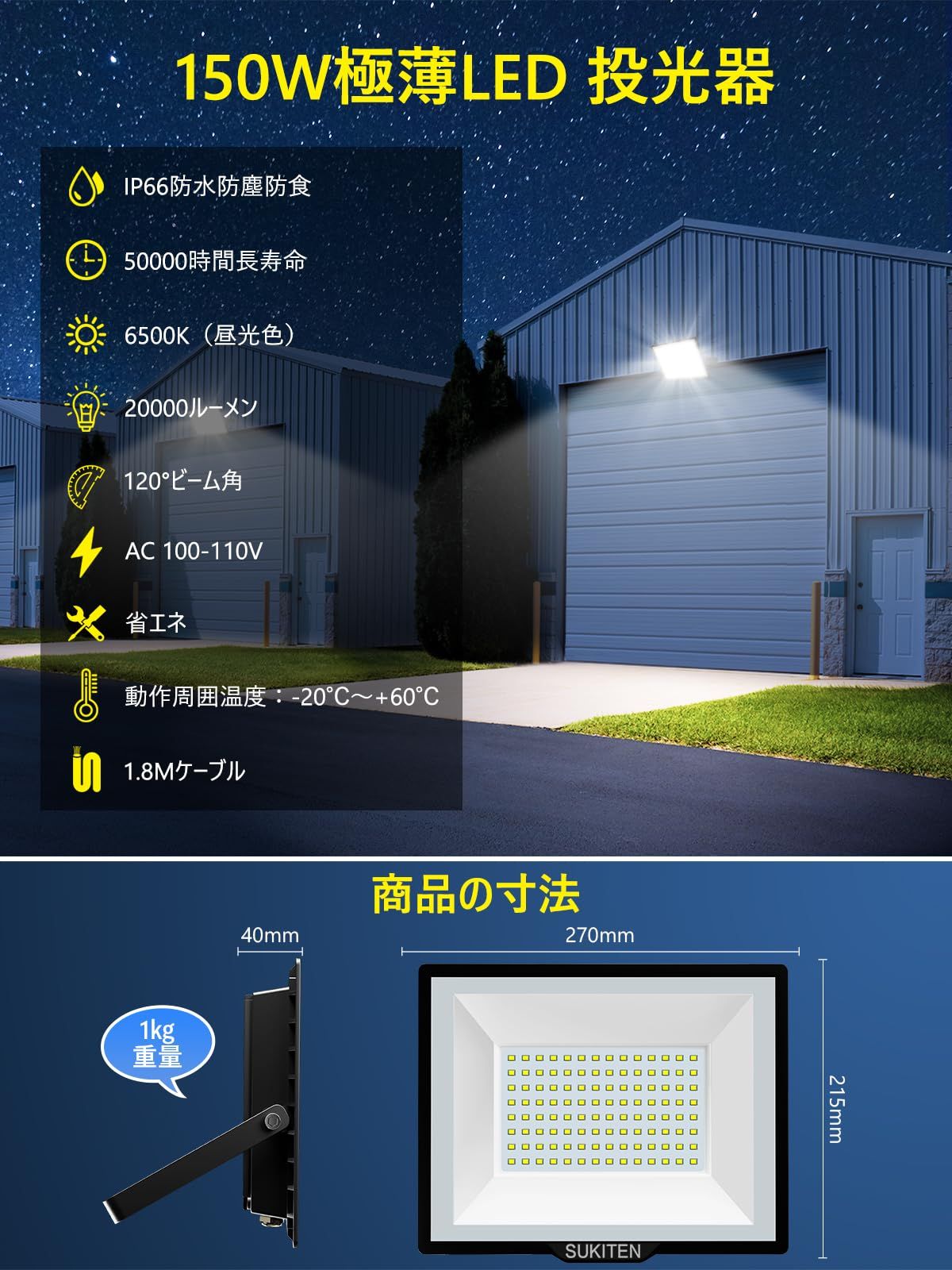 投光器 11000ルーメン 公式】パーマンショップ-LED投光器 乾電池: 作業工具｜トラック