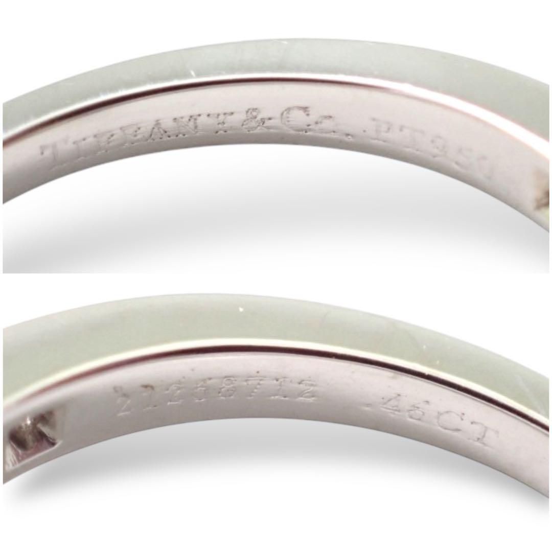 ティファニー 0.46ct 10号 ダイヤ リボン リング Pt950 3666 - メルカリ