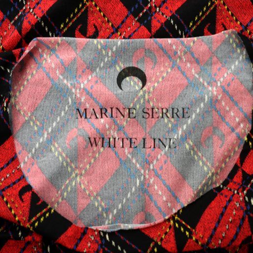 マリーンセル MARINE SERRE Tシャツ カットソー 長袖 総柄 S 赤 レッド  