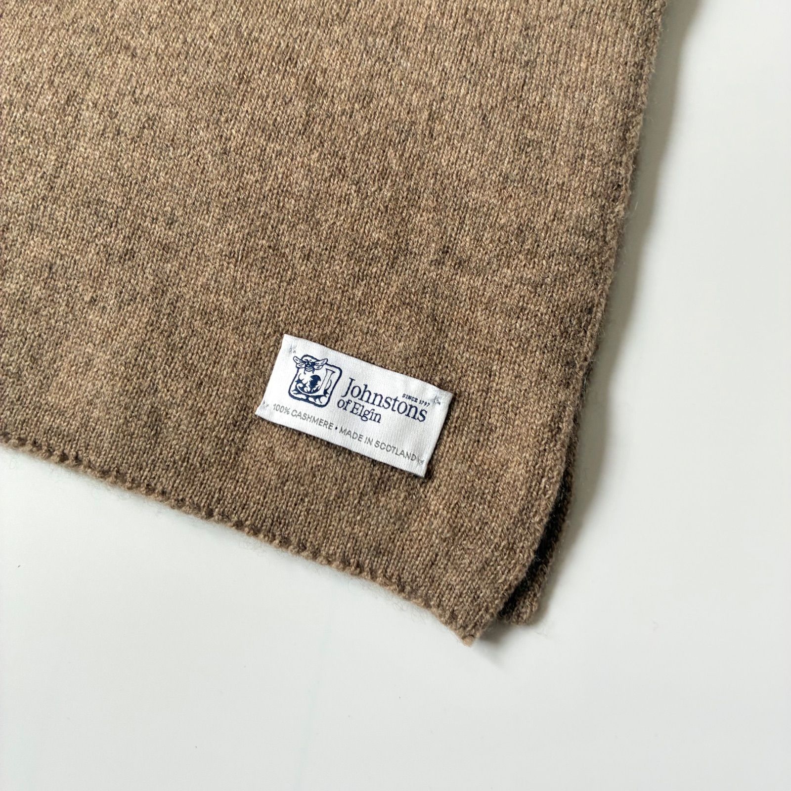 Johnstons of Elgin / カシミヤ100% ショートマフラー umasan