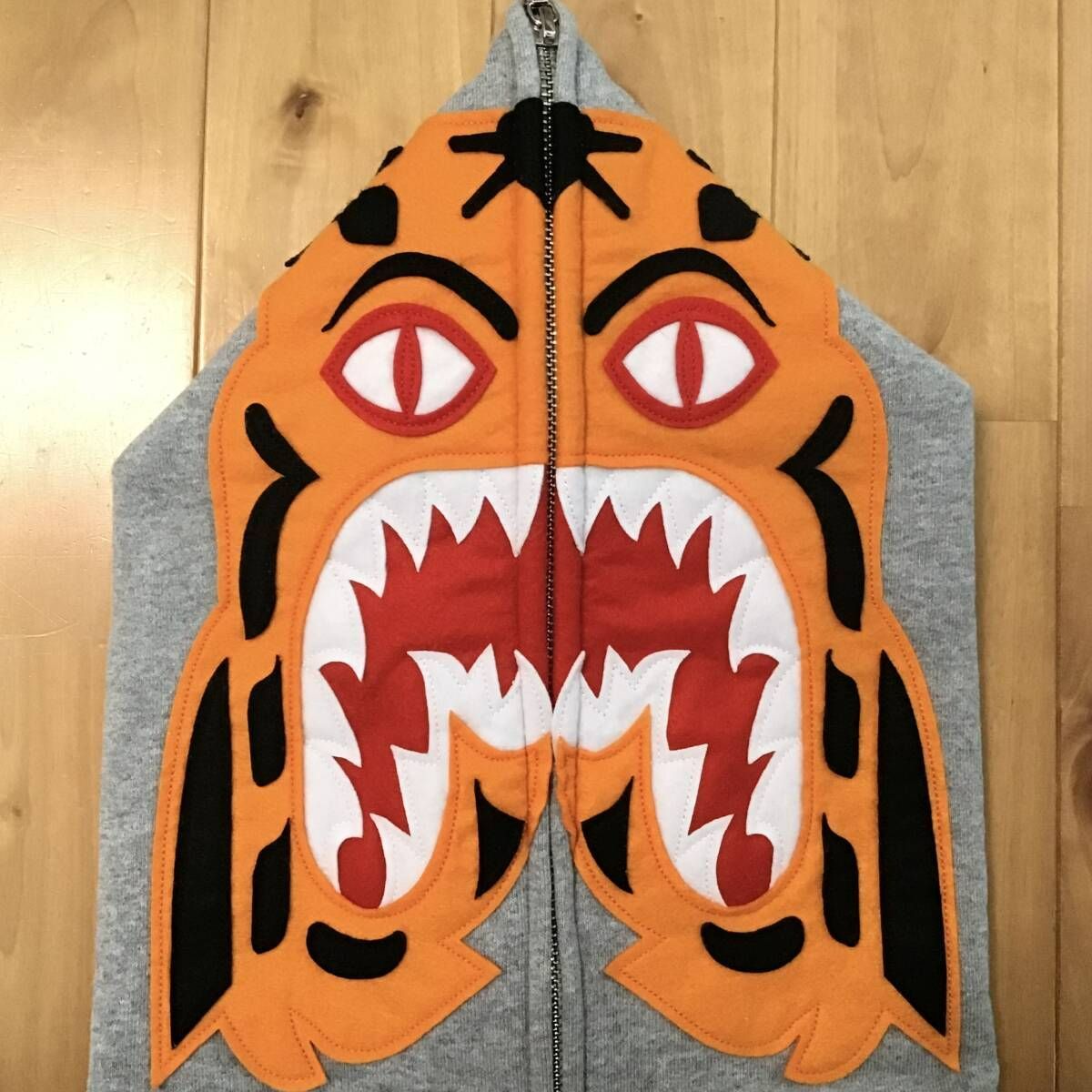 タイガー パーカー Mサイズ グレー a bathing ape BAPE Tiger