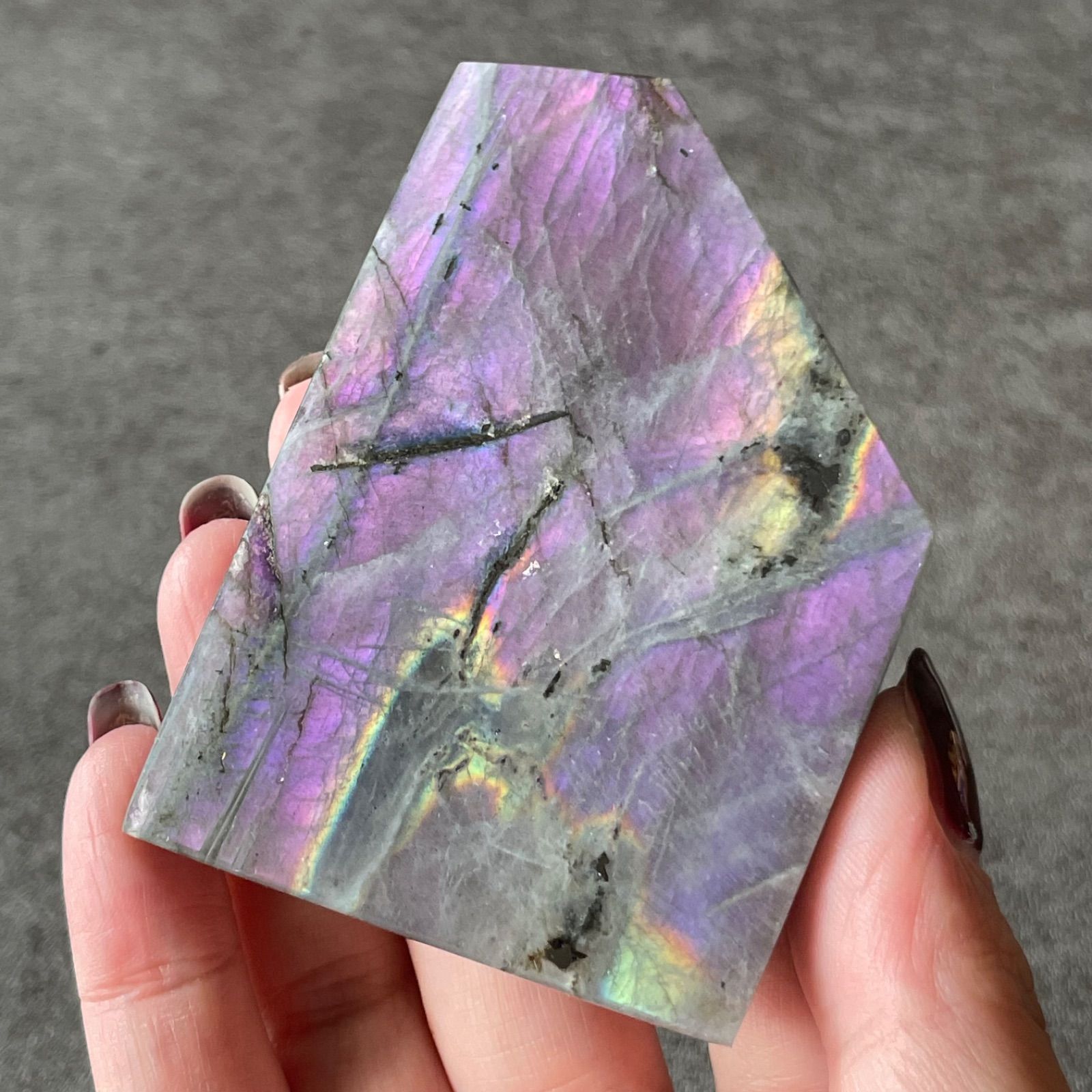 【フォロー割あり】 Labradorite　ラブラドライト　フリーフォーム⑥|天然石　パワーストーン　鉱物　gem stone